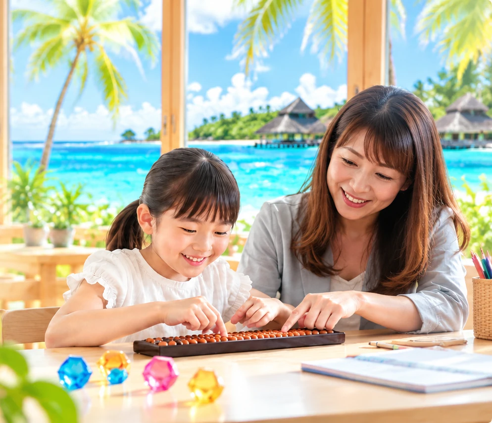 そろばんを学ぶ教室のイメージ